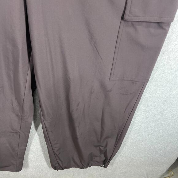 Athleta Brooklyn Jumpsuit Womens 16 Athleisure Lightweight Shale Pockets NWT - Picture 4 of 12
